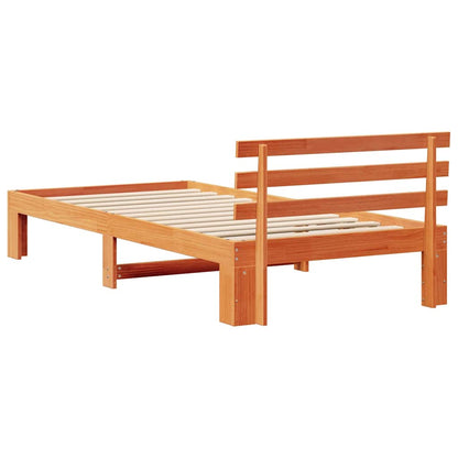 Struttura del letto Marrone cerato 100 x 200 cm Pino massello