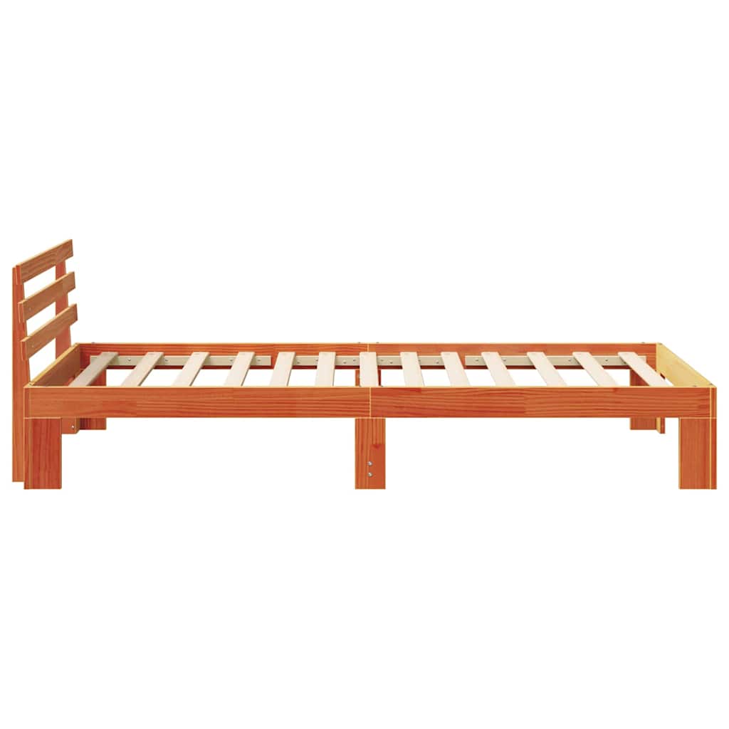Struttura del letto Marrone cerato 100 x 200 cm Pino massello | homemem39
