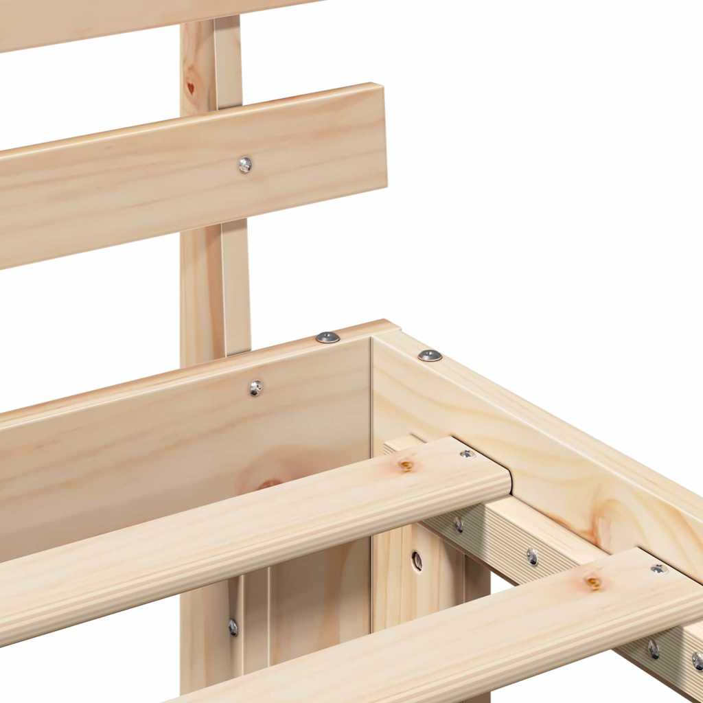 Struttura del letto Naturale 80 x 200 cm Pino massello