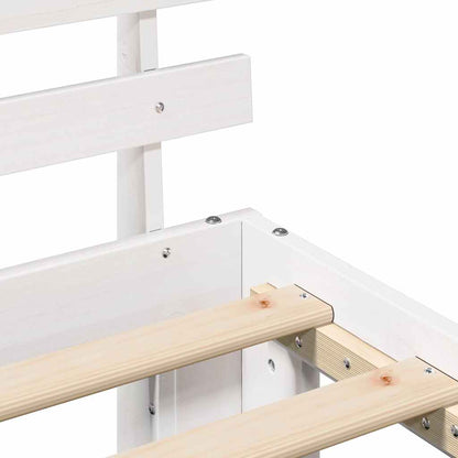 Struttura del letto Bianco 90 x 190 cm Pino massello