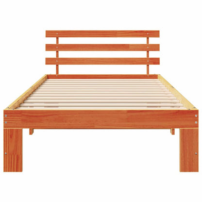 Struttura del letto Marrone cerato 90 x 190 cm Pino massello | homemem39