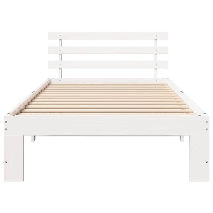 Struttura del letto Bianco 75 x 190 cm Pino massello | homemem39