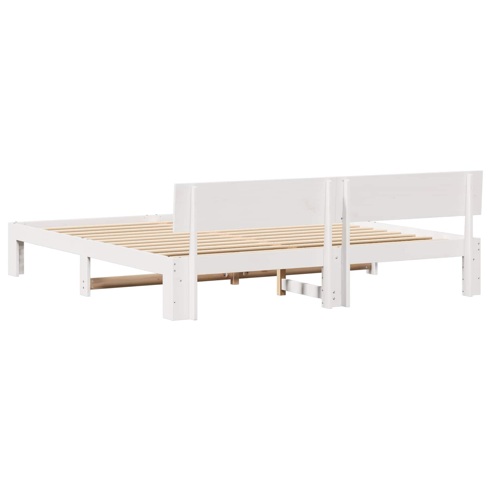 Struttura del letto Bianco 180 x 200 cm Pino massello | homemem39