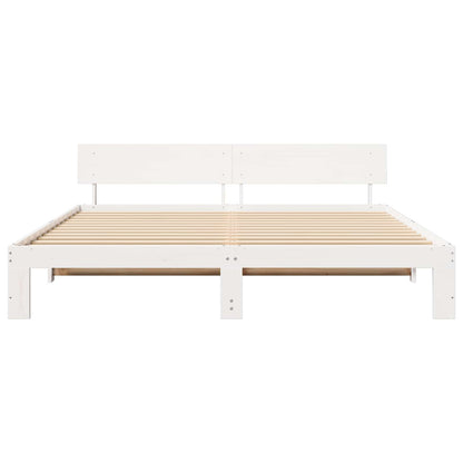 Struttura del letto Bianco 180 x 200 cm Pino massello | homemem39