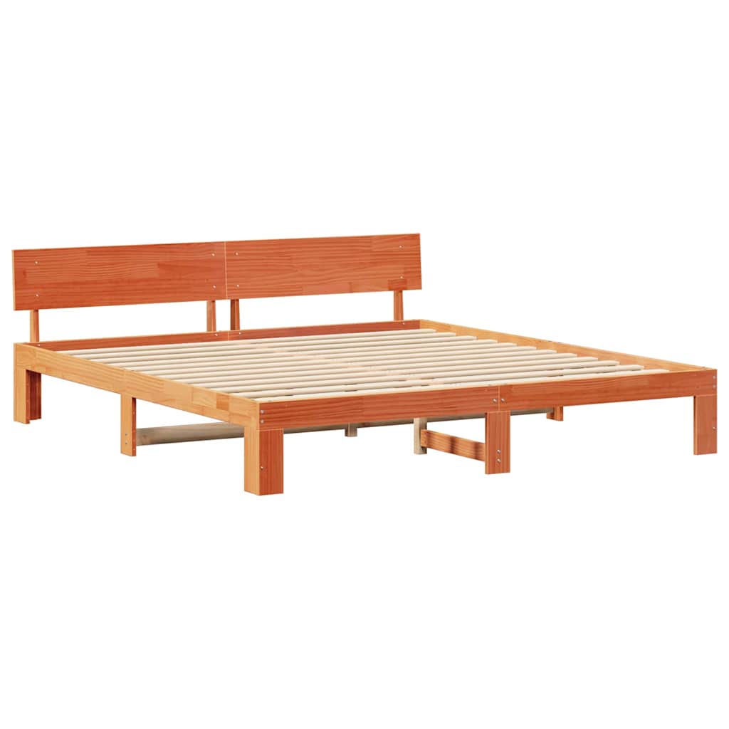 Struttura del letto Marrone cerato 180 x 200 cm Pino massello | homemem39