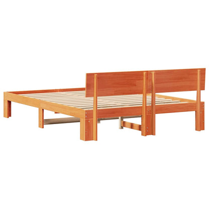 Struttura del letto Marrone cerato 150 x 200 cm Pino massello | homemem39