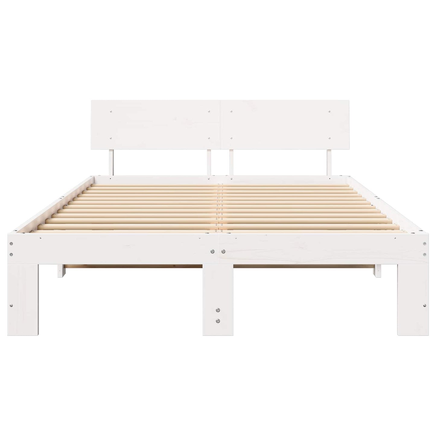 Struttura del letto Bianco 120 x 200 cm Pino massello | homemem39
