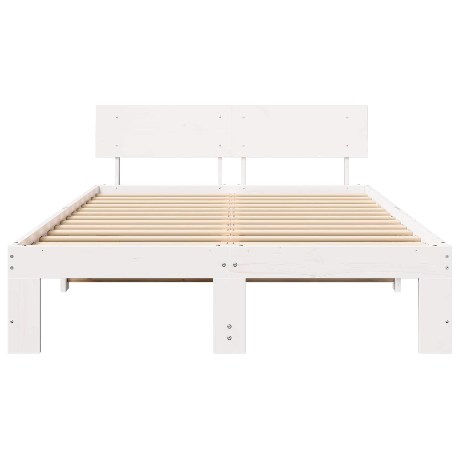 Struttura del letto Bianco 120 x 200 cm Pino massello | homemem39