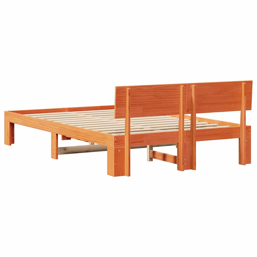 Struttura del letto Marrone cerato 120 x 200 cm Pino massello | homemem39