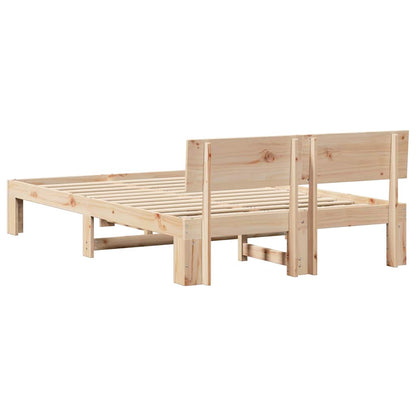 Struttura del letto Naturale 140 x 190 cm Pino massello | homemem39