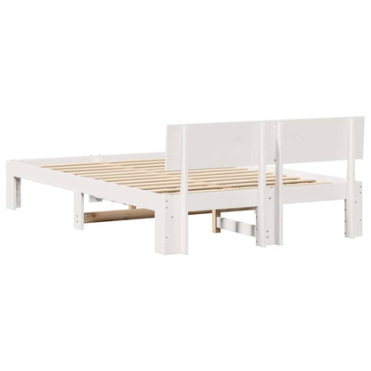 Struttura del letto Bianco 140 x 190 cm Pino massello | homemem39