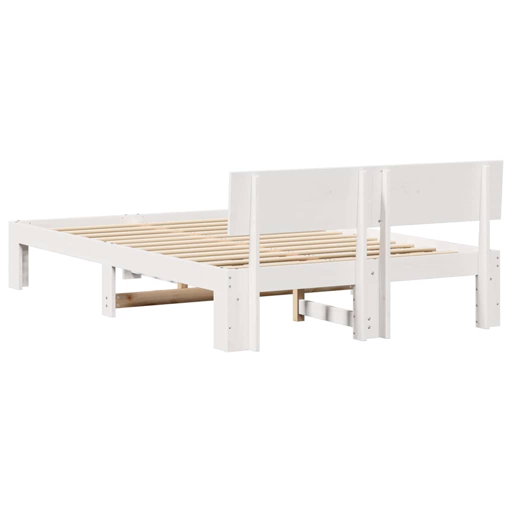 Struttura del letto Bianco 120 x 190 cm Pino massello | homemem39
