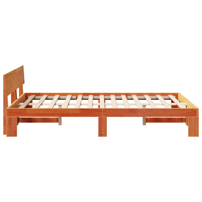Struttura del letto Marrone cerato 120 x 190 cm Pino massello | homemem39