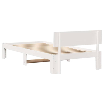 Struttura del letto Bianco 100 x 200 cm Pino massello | homemem39