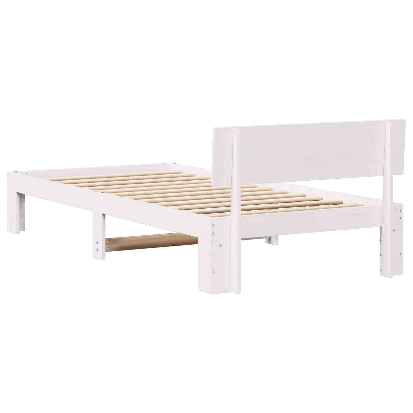 Struttura del letto Bianco 90 x 200 cm Pino massello | homemem39