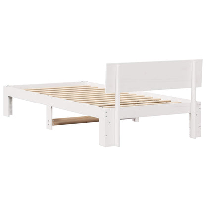 Struttura del letto Bianco 90 x 200 cm Pino massello | homemem39