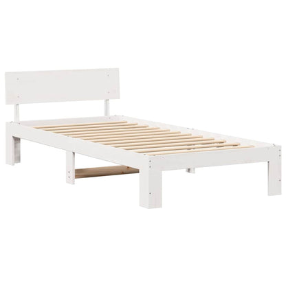 Struttura del letto Bianco 80 x 200 cm Pino massello | homemem39