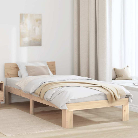 Struttura del letto Naturale 75 x 190 cm Pino massello | homemem39