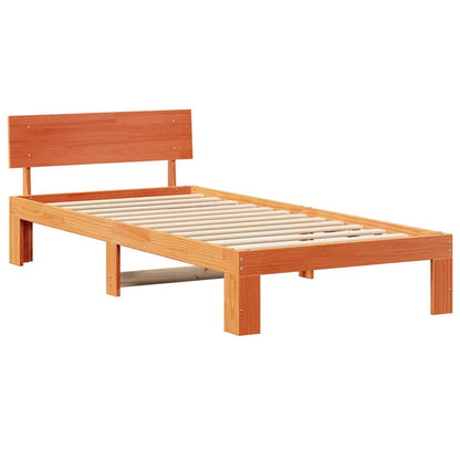 Struttura del letto Marrone cerato 75 x 190 cm Pino massello | homemem39