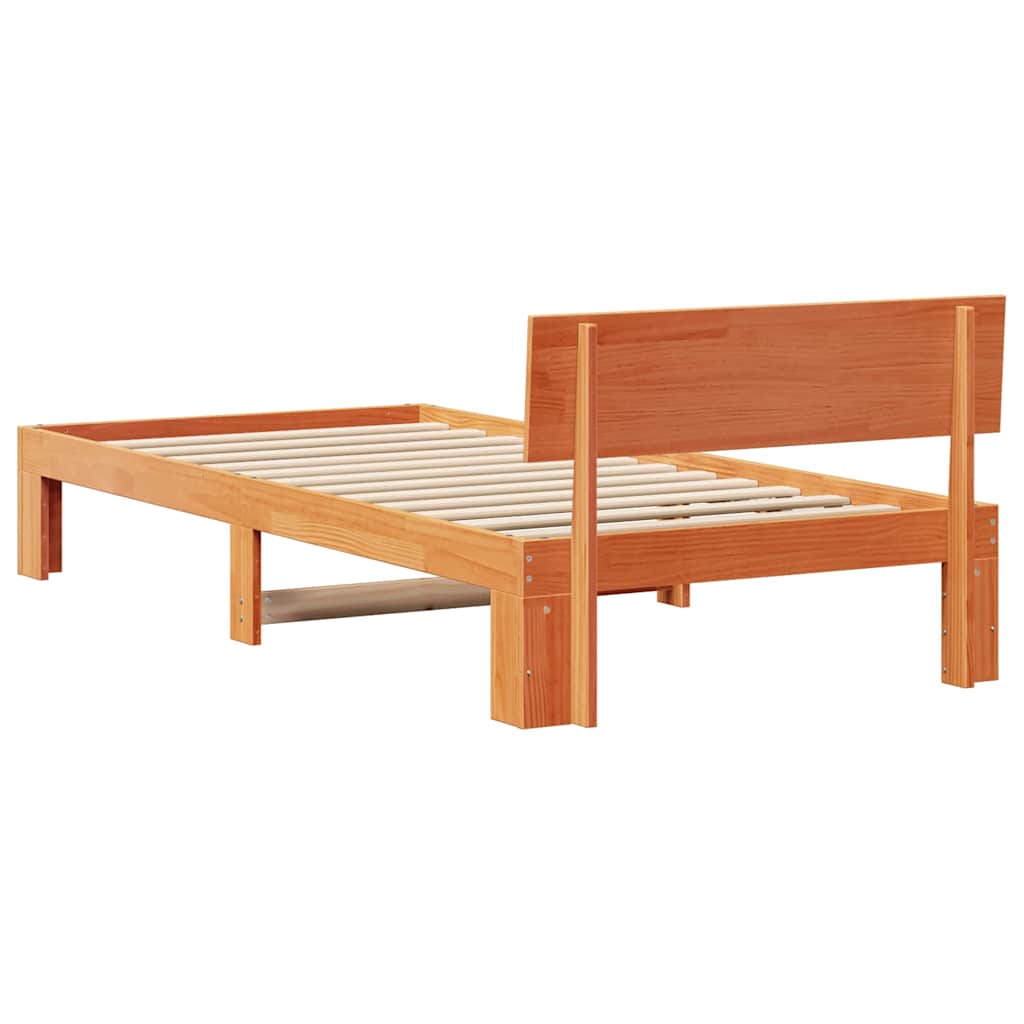 Struttura del letto Marrone cerato 75 x 190 cm Pino massello | homemem39