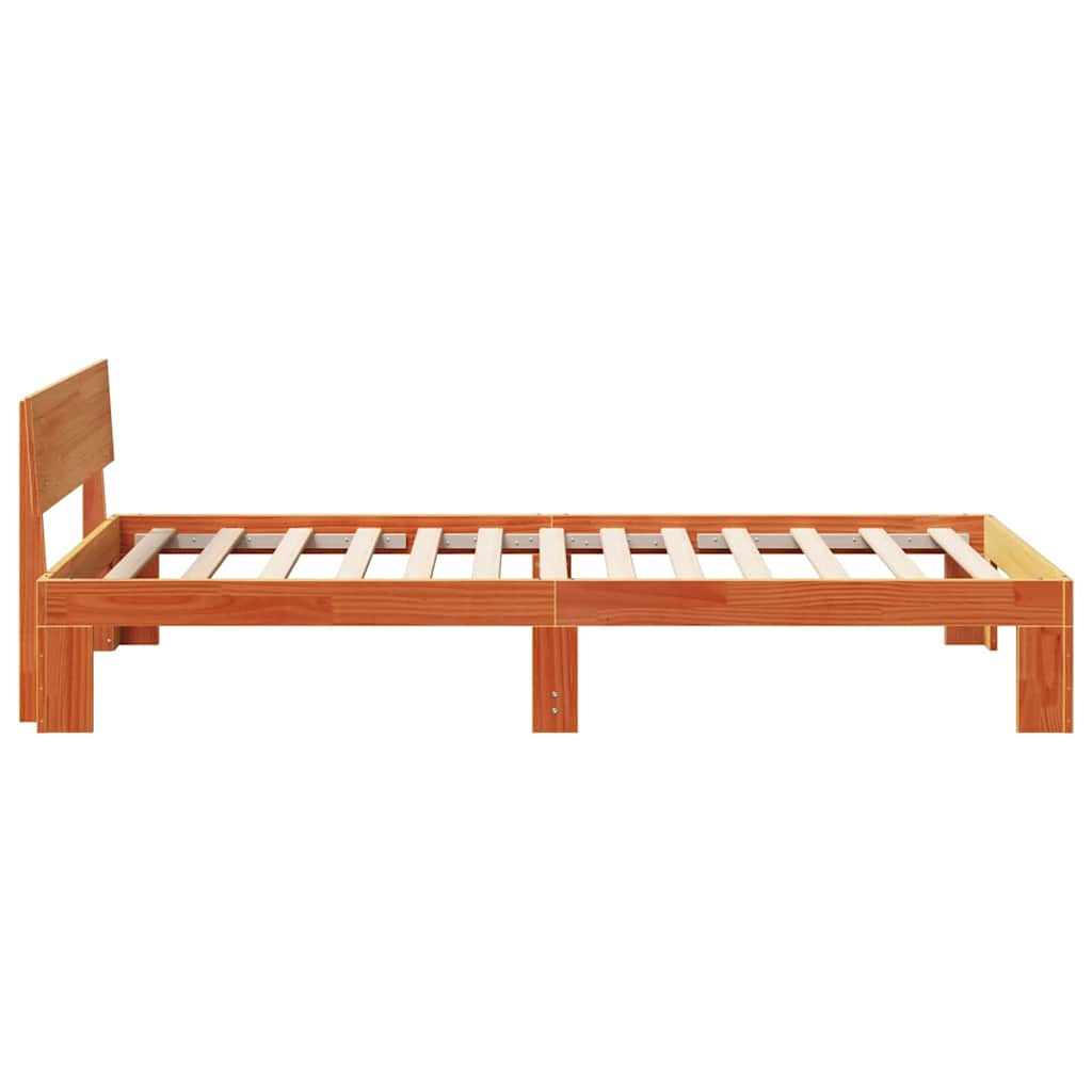Struttura del letto Marrone cerato 75 x 190 cm Pino massello | homemem39