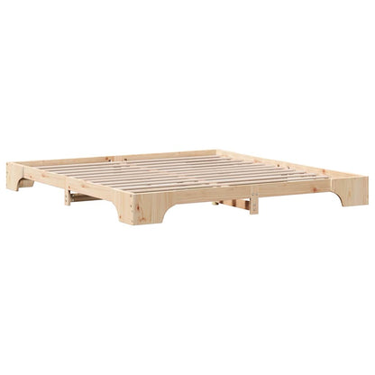 Struttura del letto Naturale 200 x 200 cm Pino massello | homemem39