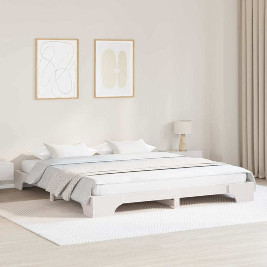 Struttura del letto Bianco 180 x 200 cm Pino massello | homemem39