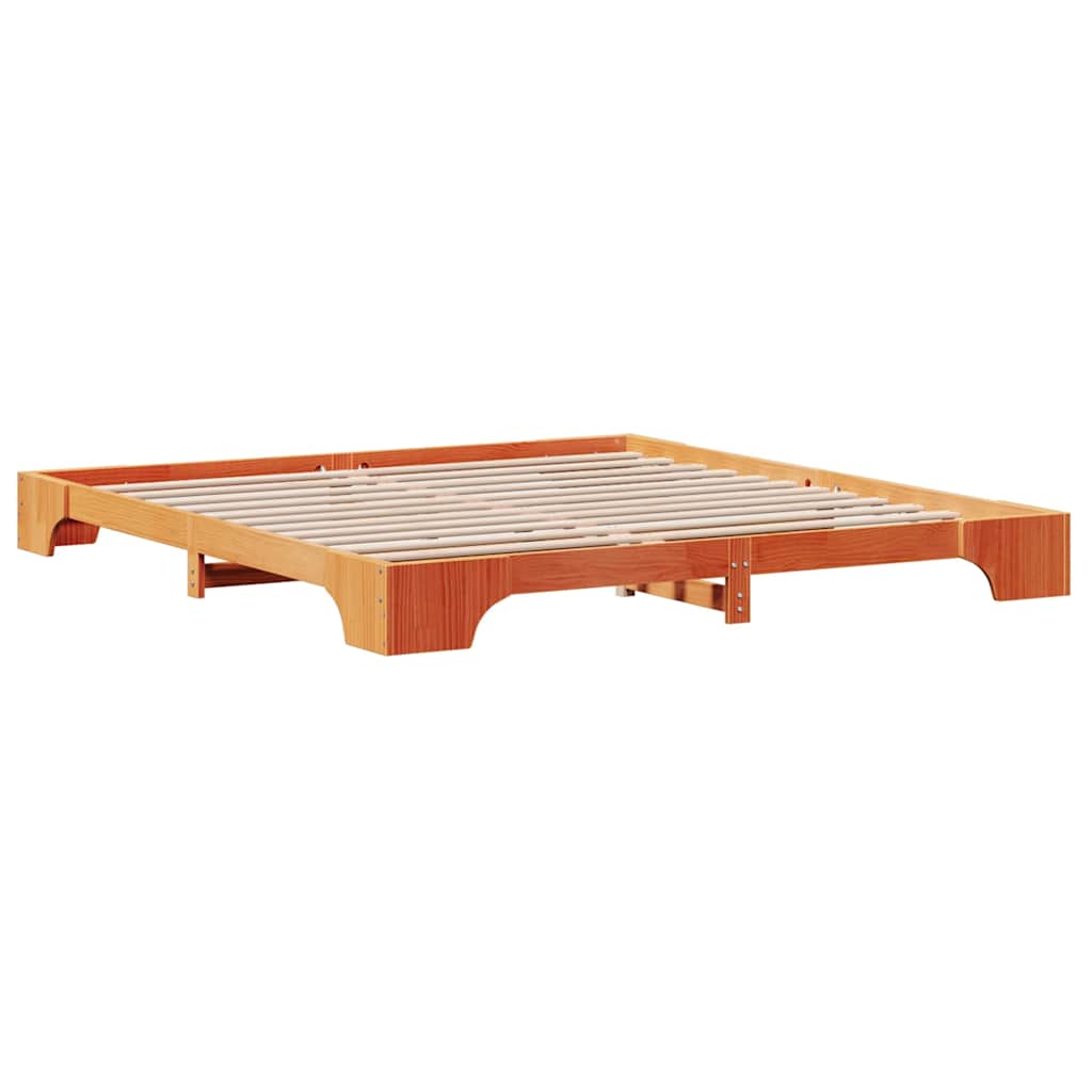 Struttura del letto Marrone cerato 180 x 200 cm Pino massello | homemem39