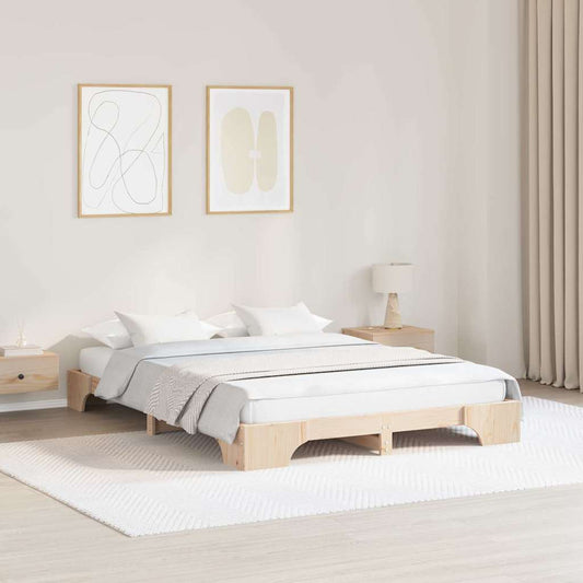 Struttura del letto Naturale 160 x 200 cm Pino massello | homemem39