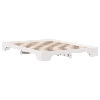 Struttura del letto Bianco 160 x 200 cm Pino massello | homemem39