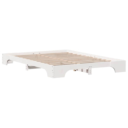 Struttura del letto Bianco 160 x 200 cm Pino massello | homemem39