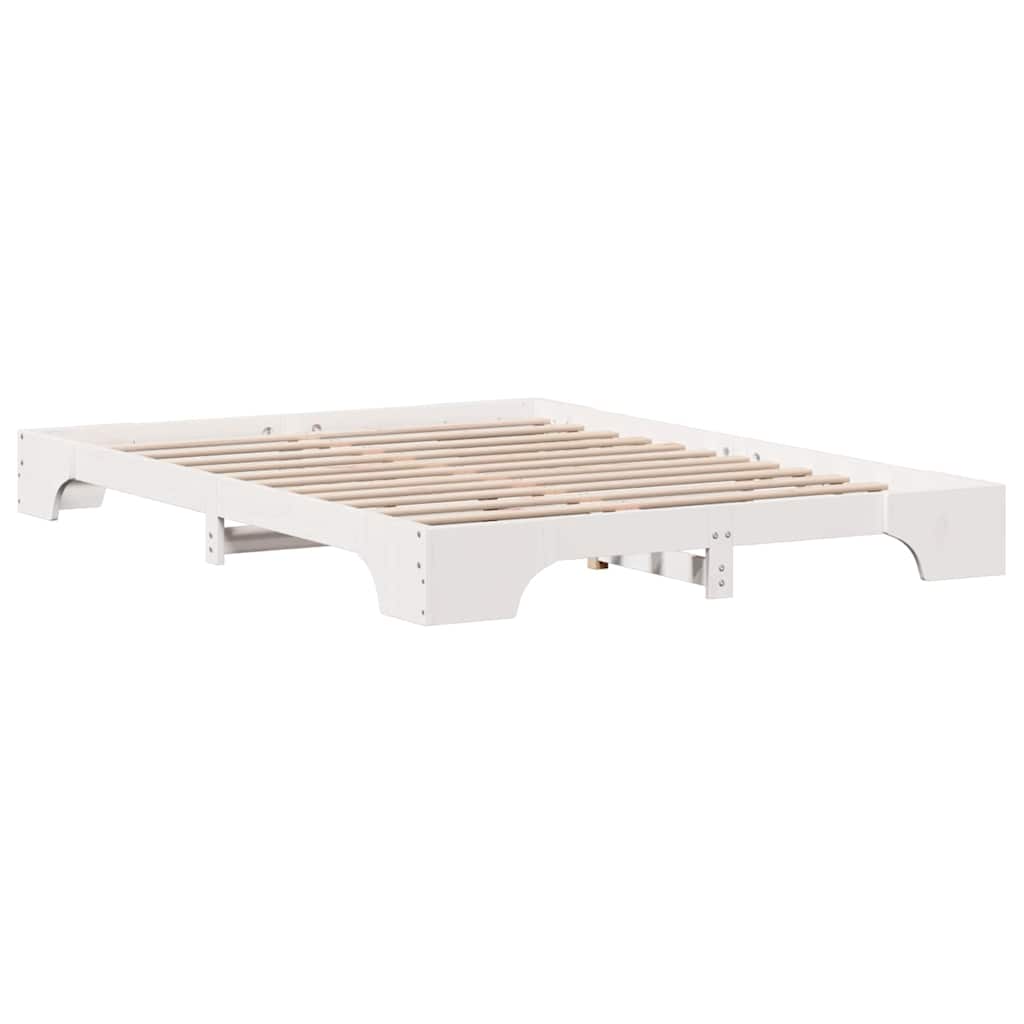 Struttura del letto Bianco 150 x 200 cm Pino massello | homemem39