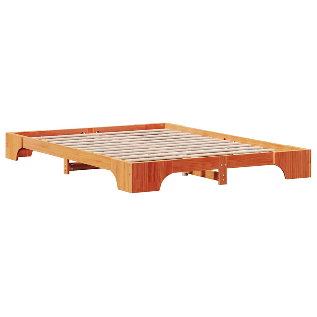 Struttura del letto Marrone cerato 150 x 200 cm Pino massello | homemem39