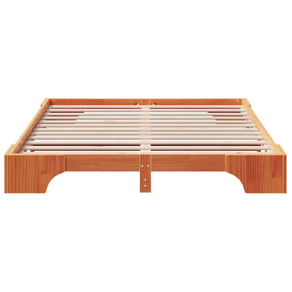 Struttura del letto Marrone cerato 150 x 200 cm Pino massello | homemem39