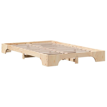 Struttura del letto Naturale 140 x 190 cm Pino massello | homemem39
