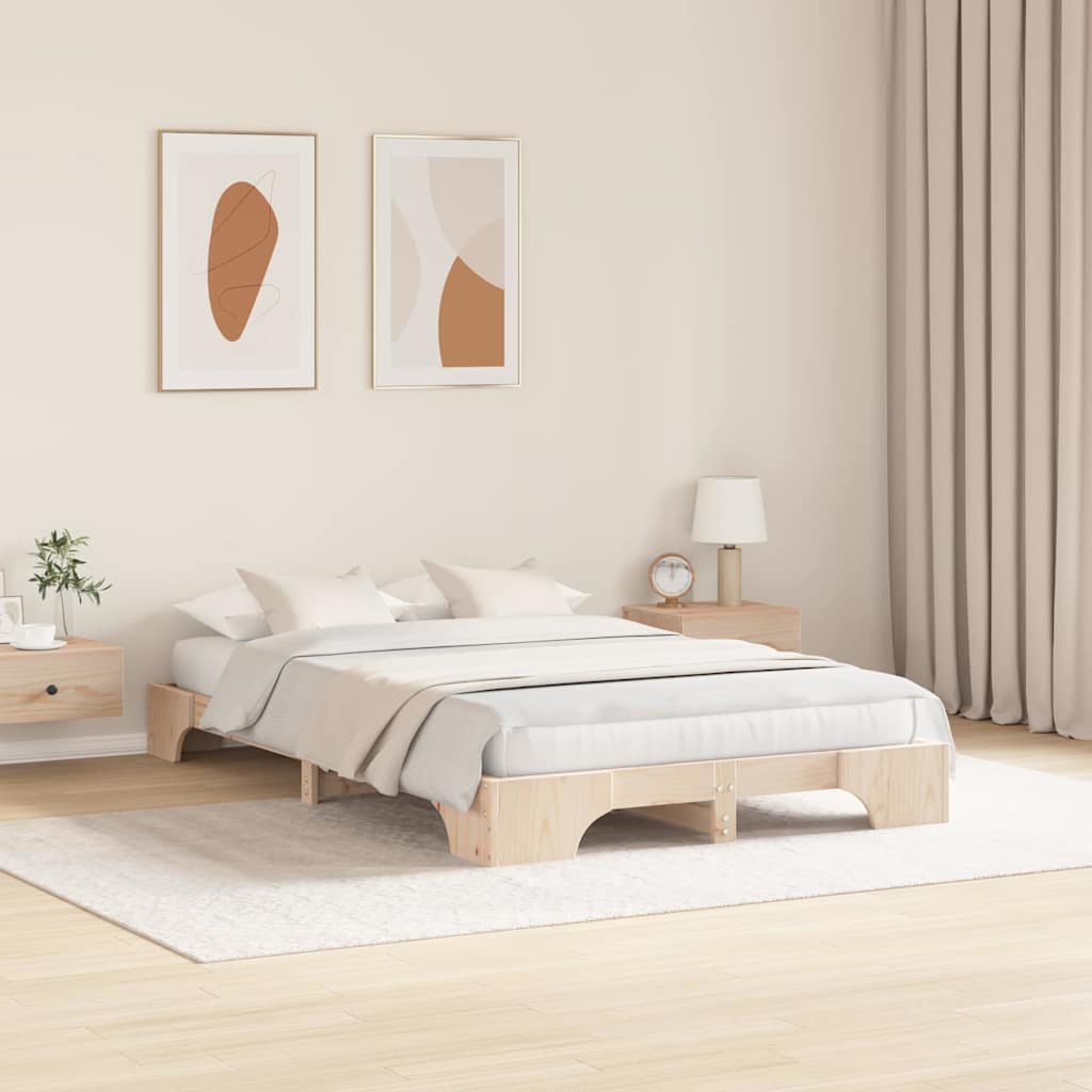 Struttura del letto Naturale 120 x 190 cm Pino massello | homemem39