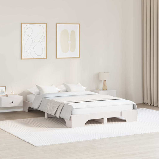 Struttura del letto Bianco 120 x 190 cm Pino massello | homemem39