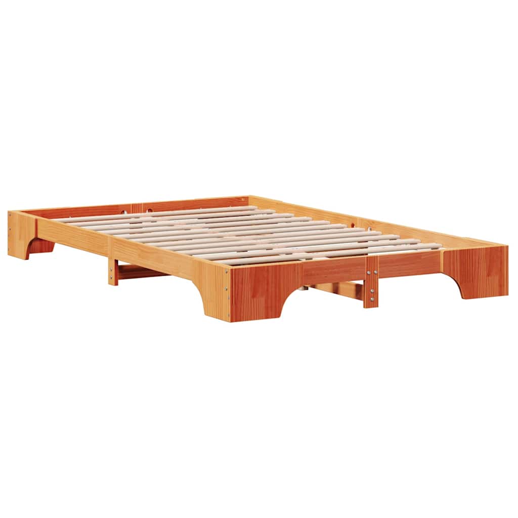 Struttura del letto Marrone cerato 120 x 190 cm Pino massello | homemem39