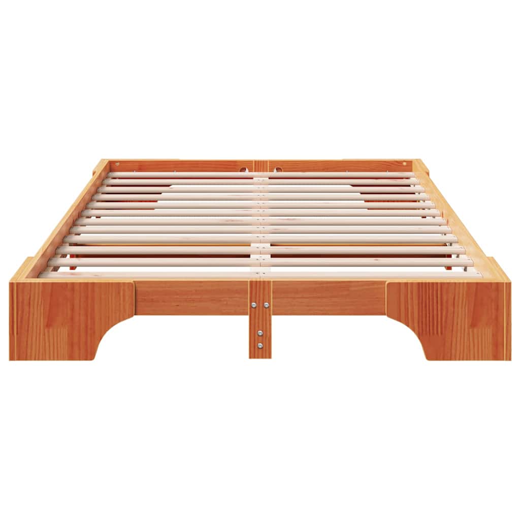Struttura del letto Marrone cerato 120 x 190 cm Pino massello | homemem39