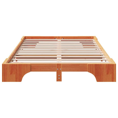 Struttura del letto Marrone cerato 120 x 190 cm Pino massello | homemem39