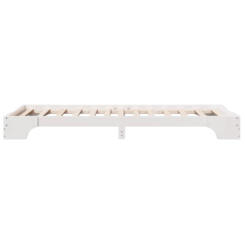 Struttura del letto Bianco 100 x 200 cm Pino massello | homemem39