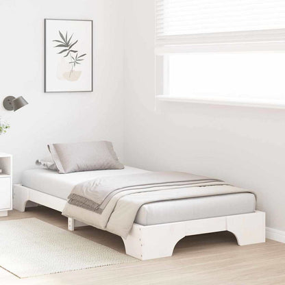 Struttura del letto Bianco 80 x 200 cm Pino massello | homemem39