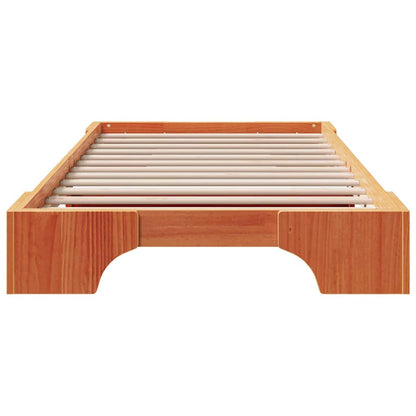 Struttura del letto Marrone cerato 80 x 200 cm Pino massello