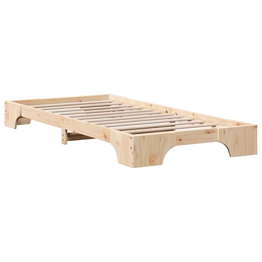 Struttura del letto Naturale 90 x 190 cm Pino massello | homemem39