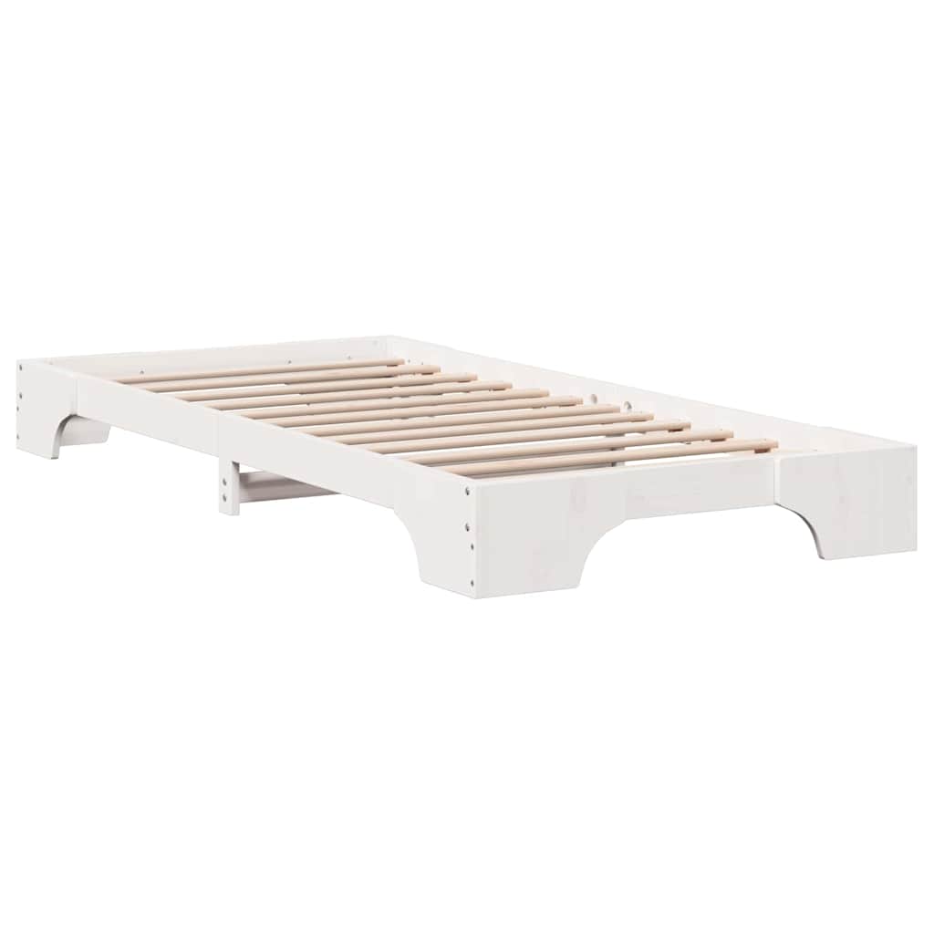 Struttura del letto Bianco 75 x 190 cm Pino massello | homemem39