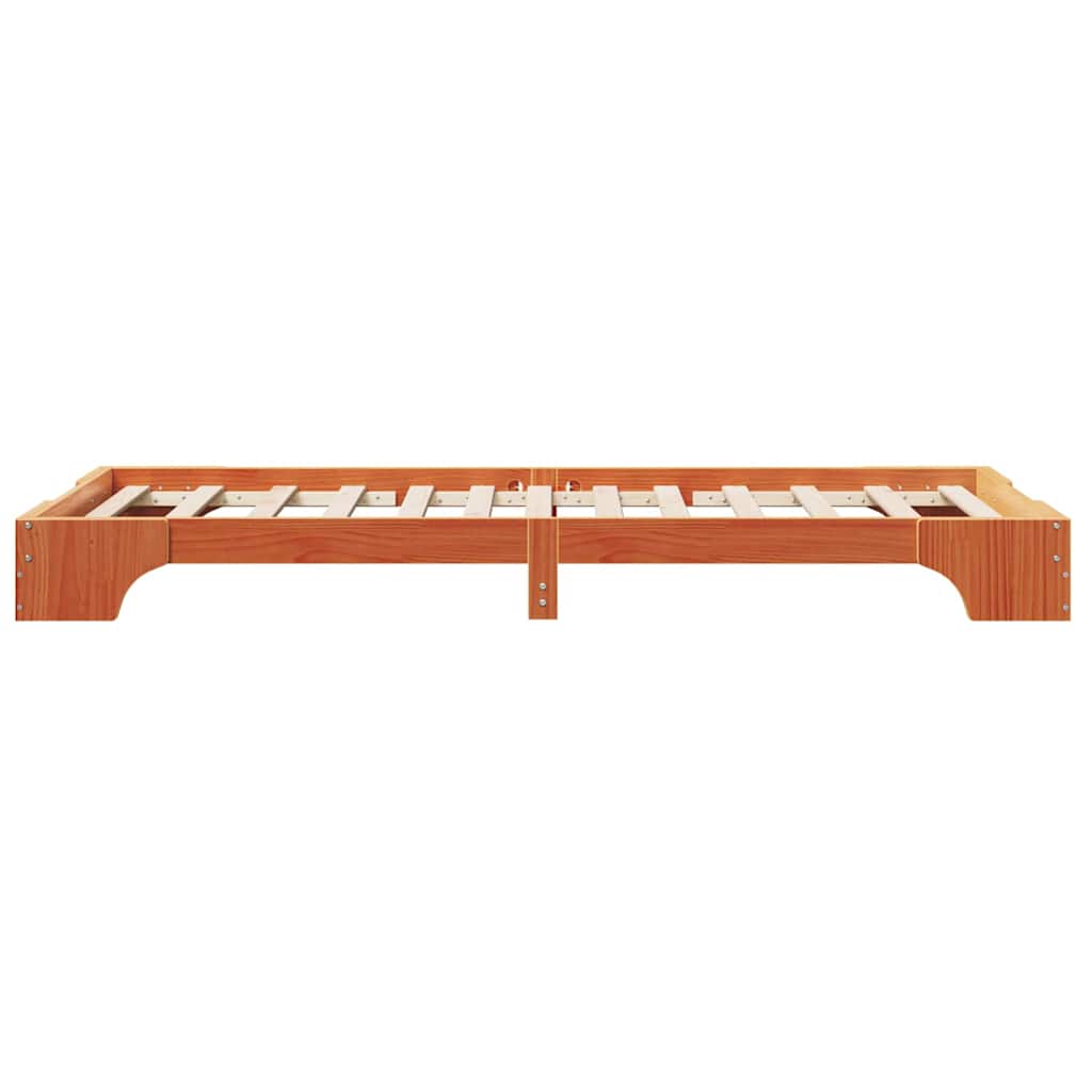Struttura del letto Marrone cerato 75 x 190 cm Pino massello | homemem39