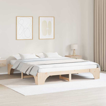 Struttura del letto Naturale 200 x 200 cm Pino massello | homemem39