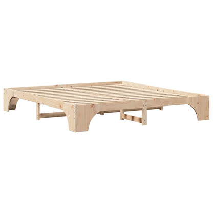 Struttura del letto Naturale 200 x 200 cm Pino massello | homemem39
