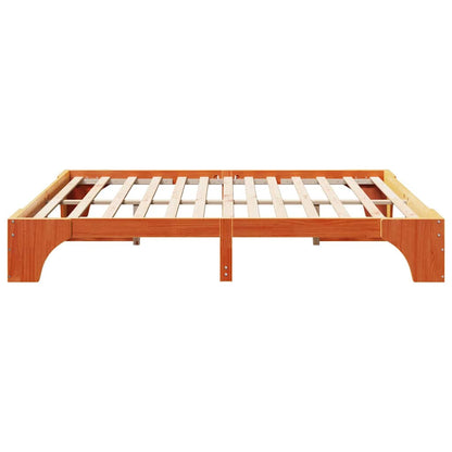 Struttura del letto Marrone cerato 200 x 200 cm Pino massello | homemem39