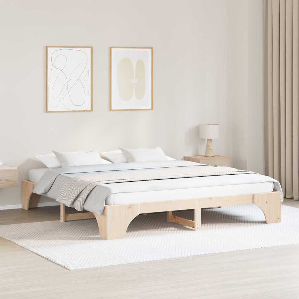 Struttura del letto Naturale 180 x 200 cm Pino massello | homemem39